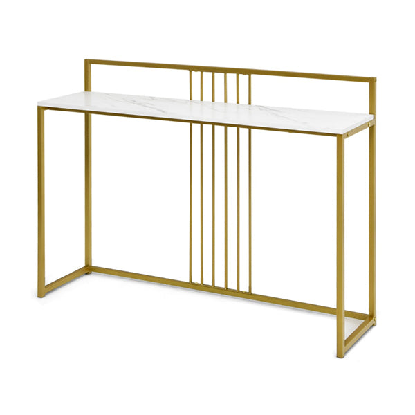 2 Tier Narrow Console Table with Storage Shelf for Entryway