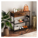 Console Table With Charging Station For Living Room Or Entry Coffee