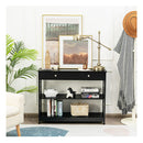 Console Table With Drawer And 2 Shelves For Living Room Entryway