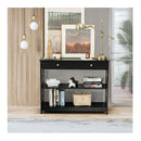 Console Table With Drawer And 2 Shelves For Living Room Entryway