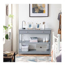 Console Table With Drawer And 2 Shelves For Living Room Entryway