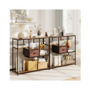 Console Table With Storage Behind Sofa Couch Table With Drawer