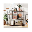 Console Table With Storage Behind Sofa Couch Table With Drawer