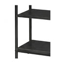 Console Table With Drawers 3 Tier Slim Hallway 80cm Entryway Black