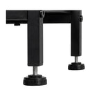 Console Table With Drawers 3 Tier Slim Hallway 80cm Entryway Black