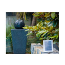 Contemporary Solar Powered Water Feature Fountain With Led Lights