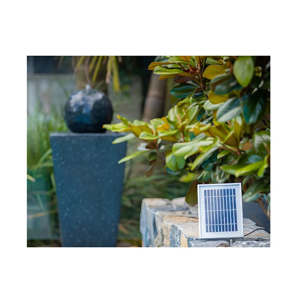 Contemporary Solar Powered Water Feature Fountain With Led Lights