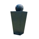 Contemporary Solar Powered Water Feature Fountain With Led Lights