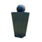 Contemporary Solar Powered Water Feature Fountain With Led Lights