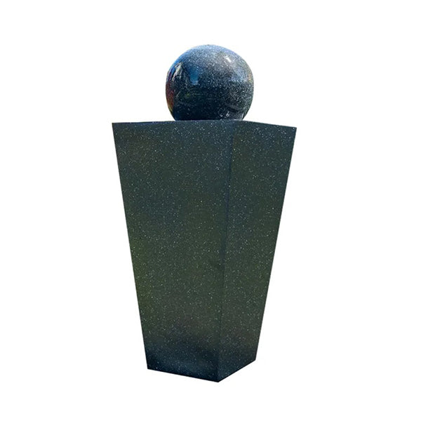 Contemporary Solar Powered Water Feature Fountain With Led Lights
