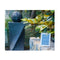 Contemporary Twisted Solar Water Feature Fountain With Led Light Black