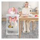 Convertible Infant Dining Chair For Babies And Toddlers Pink