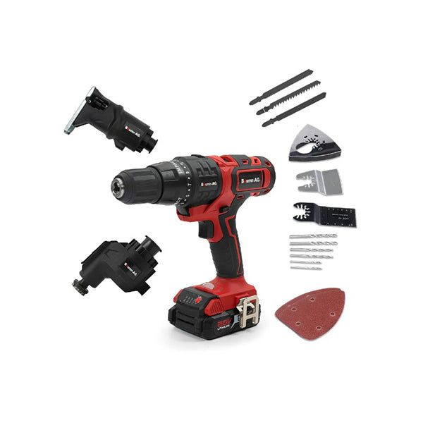 Cordless Mt3 20V Sync 3In1 Combi Tool Kit With Battery And Charger