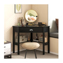 Corner Computer Desk With Drawer And Shelves For Office
