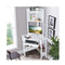 Corner Computer Desk With Hutch For Study And Writing White