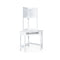 Corner Computer Desk With Hutch For Study And Writing White