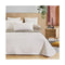 Lisbon Quilted 3 Pieces Embossed Coverlet Set Queen Double White