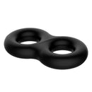 Crazy Bull Double Donut Cock And Ball Ring Black