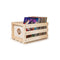 Vinyl Lp Record Storage Crate Natural Wood Holds Up To 75