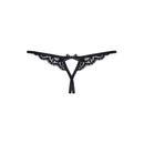 Crotchless Lace Thong 831 Black