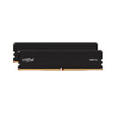 Crucial Pro 48Gb 2X24Gb Ddr5 Udimm 6000Mhz Cl48 Black Memory
