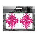 Glow Fashion Pasties Set Green And Pink
