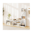 Cube Tv Stand Up To 50 Inches With L Shaped Storage Shelves White