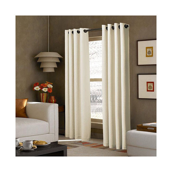 2x Blockout Curtains Panels 3 Layers Eyelet Beige 240x230cm
