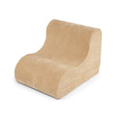 Curved Floor Sofa With Machine Washable Cover And Anti Slip Beige