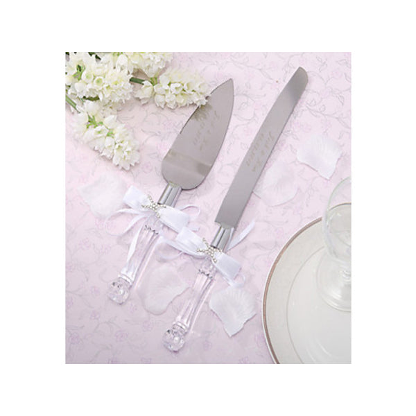 2 Piece Boxed Cake Server and Cake Cutting Knife 24cm Long