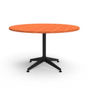 Cyclone Round Meeting Table 1200Mm Diameter Cherry Top All Black Base