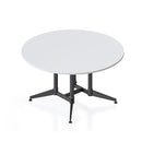 Cyclone Round Meeting Table 1500Mm Dia X 750Mm H White Top Black Base