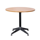 Cyclone Round Meeting Table 900Mm Diameter Beech Top Black Base