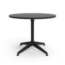 Cyclone Round Meeting Table 900Mm Diameter Black Top All Black Base