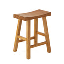 Elm Wood Stool Kitchen Dining Seat Natural Timber