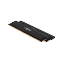 Crucial Pro 32Gb 2X16Gb Ddr5 Udimm 6400Mhz Cl38 Black Heat Spreader