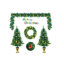 Pre Lit Holiday Christmas 4 Piece Set With 200 Led Lights And Berries