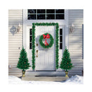 Pre Lit Holiday Christmas 4 Piece Set With 200 Led Lights And Berries
