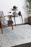 Tamarind Brook Ivory Blue Rug