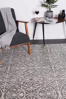 Azure Canyon Grey Ivory Rug