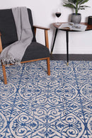 Amber Canyon Blue Ivory Rug