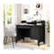 120Cm Computer Desk With 4 Storage Drawers And Hutch For Home Office