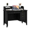 120Cm Computer Desk With 4 Storage Drawers And Hutch For Home Office