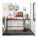 140Cm Computer Desk With 2 Tier Storage Shelves And Steel Frame