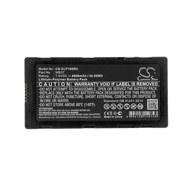 Cameron Sino Cs Djt160Rc 4600Mah Replacement Battery For Dji