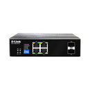 D Link 6Port Gigabit Industrial Poe Switch 4 Poe Ports 2 Sfp Ports
