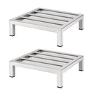 35x35cm Dunnage Rack 2-Pack Stainless Steel Kitchen Floor Stand