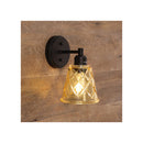 Vintage Cut Glass Wall Light