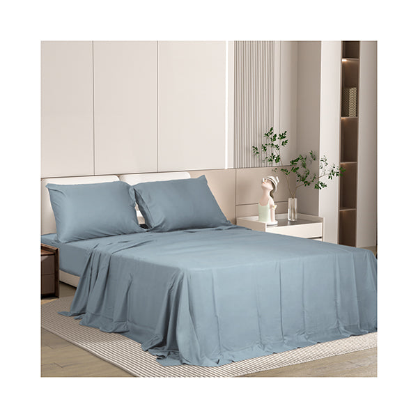 4Pcs Double Size Pure Bamboo Bed Sheet Set