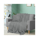 Knitting Throw Blanket Cushion In Grey